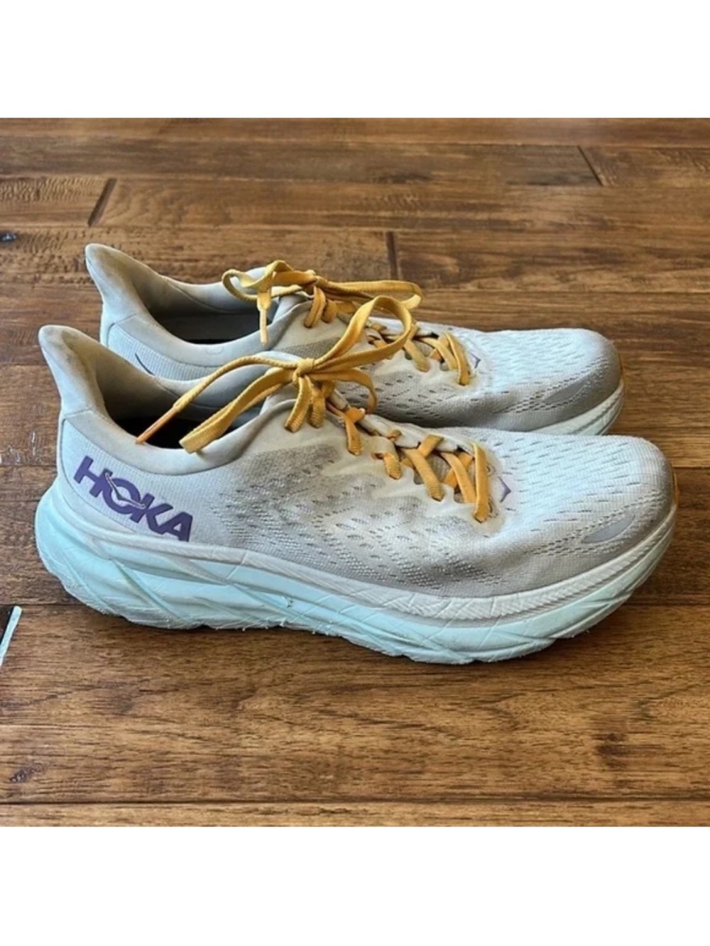 Hoka One One Clifton 8 Max Cushion Running Shoes Summer Song Ice Women Size 9.5